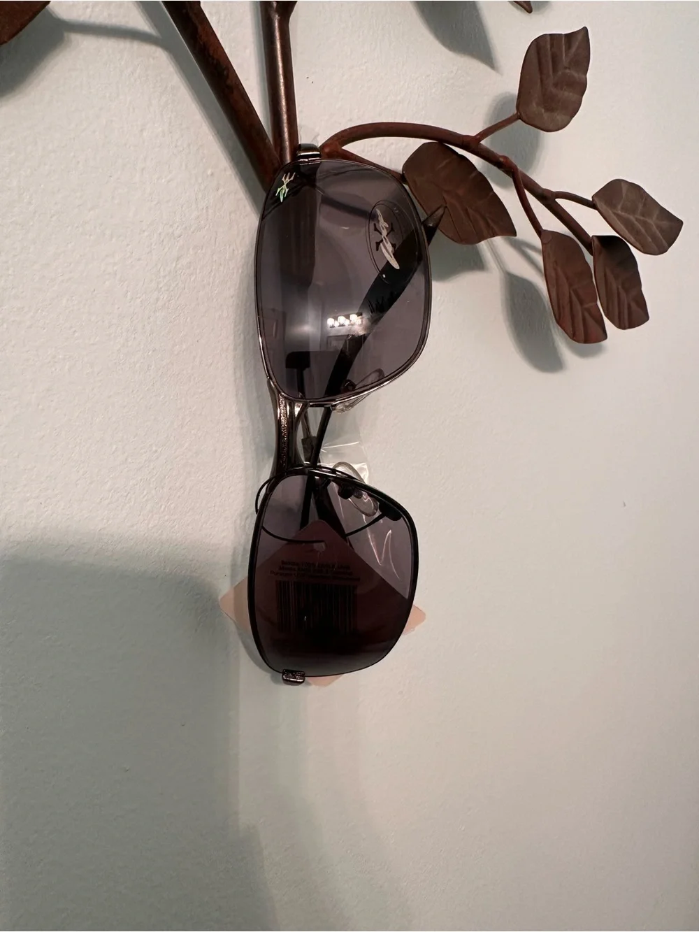 Aviator-Style Smoke Lens Sunglasses